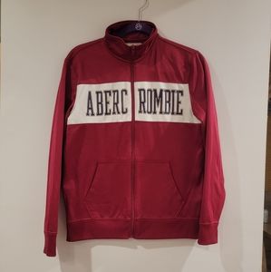 ABERCROMBIE Burgundy Zip up track sweater Size XS 2012